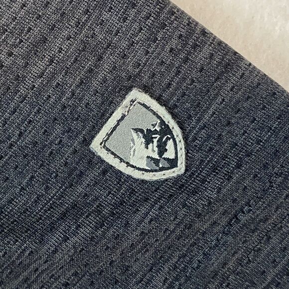 Kuhl Men's Engineered Polo Large Gray Outdoor Lightweight Moisture Wicking - Picture 2 of 7